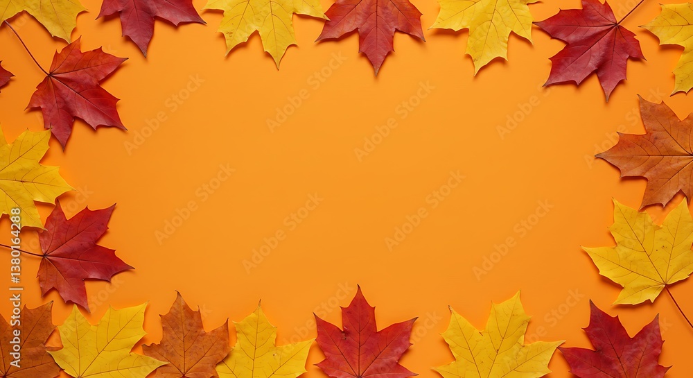 Autumn's Ember Frame AI Generated Autumn's Ember Frame AI Generated