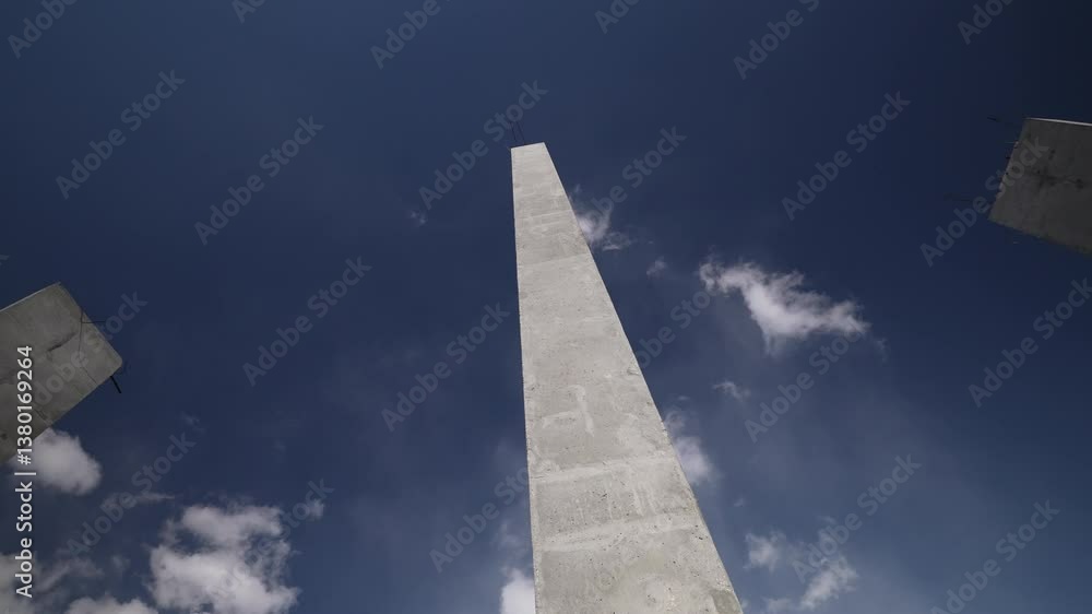 A Stunning Monument Set Against a Clear and Vibrant Blue Sky Above A Stunning Monument Set Against a Clear and Vibrant Blue Sky Above