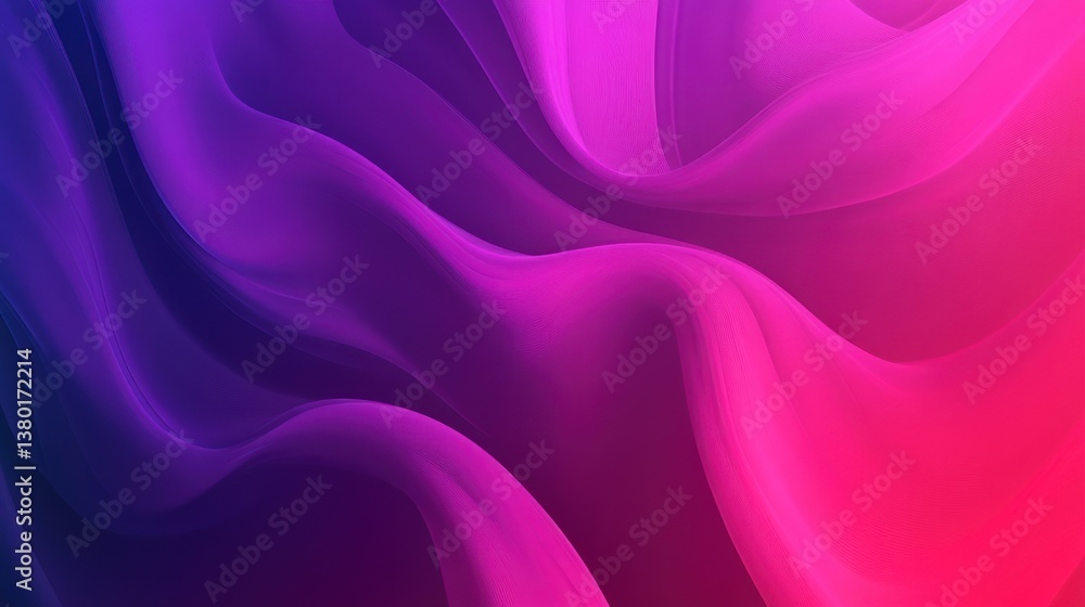 Obraz premium Abstract flowing fabric, vibrant color gradient