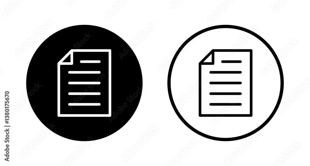 Document icon logo design. Paper sign and symbol. File Icon Document icon logo design. Paper sign and symbol. File Icon