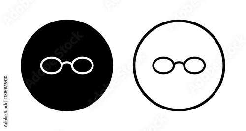 Glasses icon logo design. Glasses sign and symbol