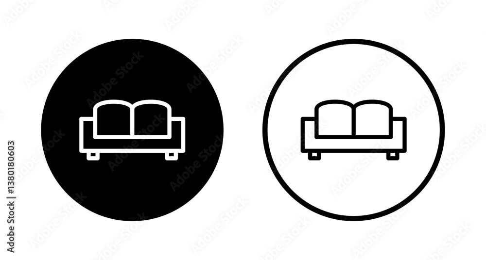 Sofa icon logo design. sofa sign and symbol. furniture icon Sofa icon logo design. sofa sign and symbol. furniture icon