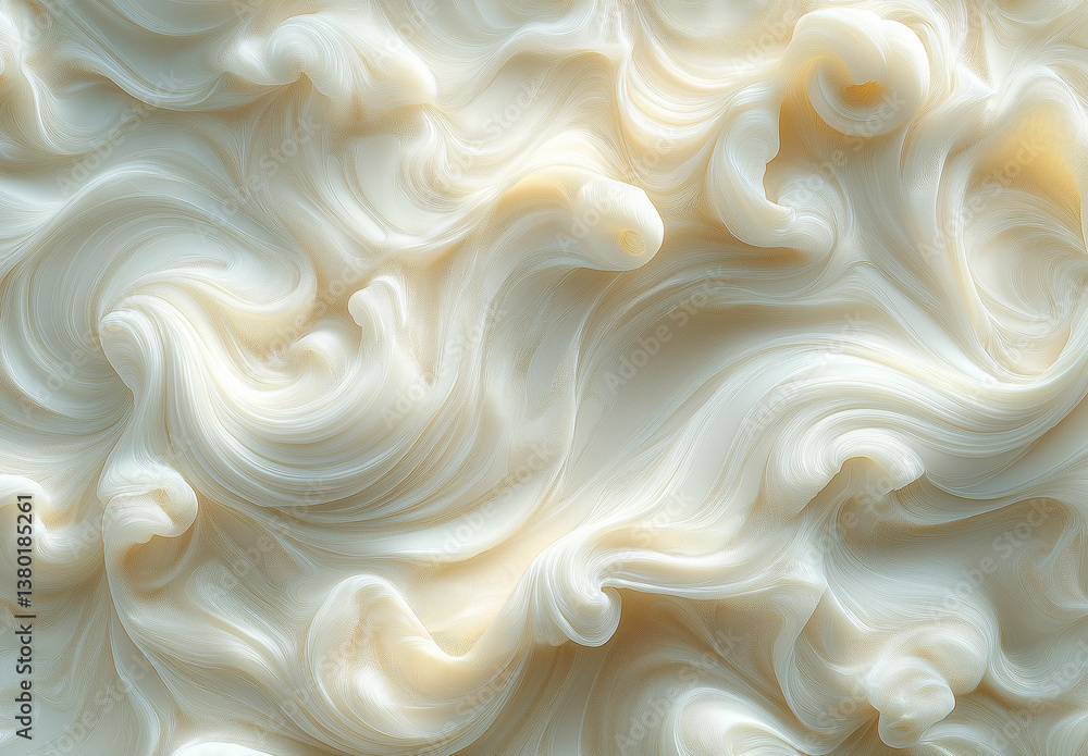 Obraz premium Abstract beige and white marble texture with swirling patterns