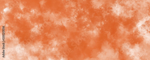 Delicate and faded orange abstract background with a soft watercolor grunge effect

