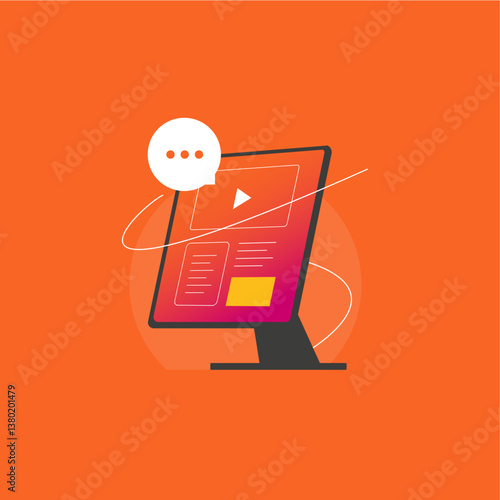 Business analytics and training concept with a digital dashboard, charts, and a checklist
