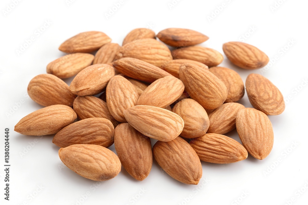 almonds isolated on white background almonds isolated on white background