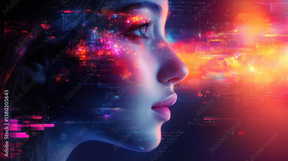 An AI-generated futuristic poster design for Nurses Day, featuring vibrant digital elements An AI-generated futuristic poster design for Nurses Day, featuring vibrant digital elements