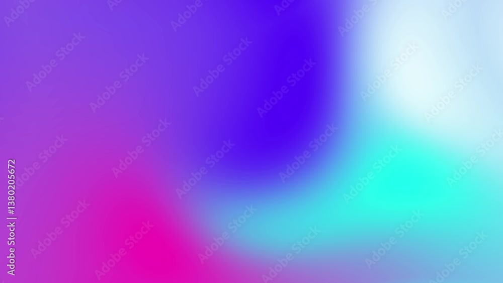 holographic abstract multicolor blurry gradient background animation video, vibrant 