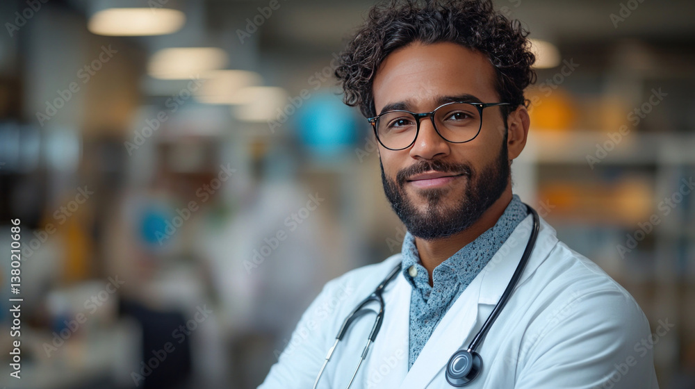 Obraz premium disability nurse performing genetic counseling for a patient with an extremely rare disease