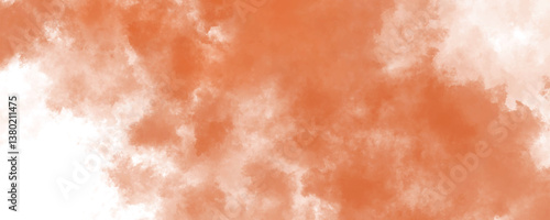 Foto Softly textured distressed watercolor background in earthy orange and neutral be