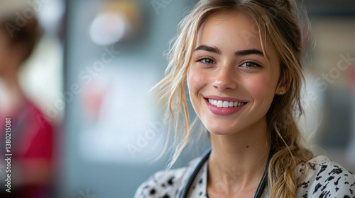 disability nurse providing care for a patient with intellectual disabilities in a clinic