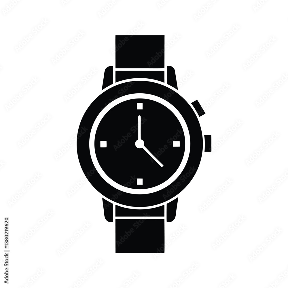 Watch vector silhouette Watch vector silhouette