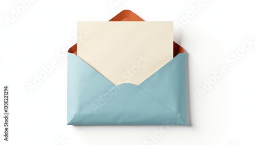 Sealed envelope, confidential file isolated on white , classified information, confidential communication