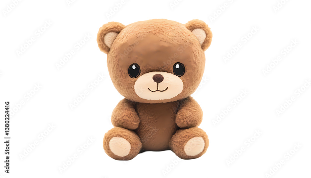 Cute Brown Teddy Bear Plush Toy isolated on transparent background Cute Brown Teddy Bear Plush Toy isolated on transparent background