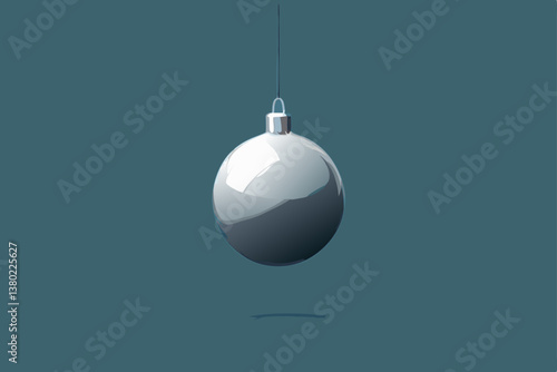 christmas ball on white background