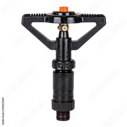 Obraz na płótnie Water sprinkler for garden irrigation, durable plastic design, adjustable spray pattern w salonie