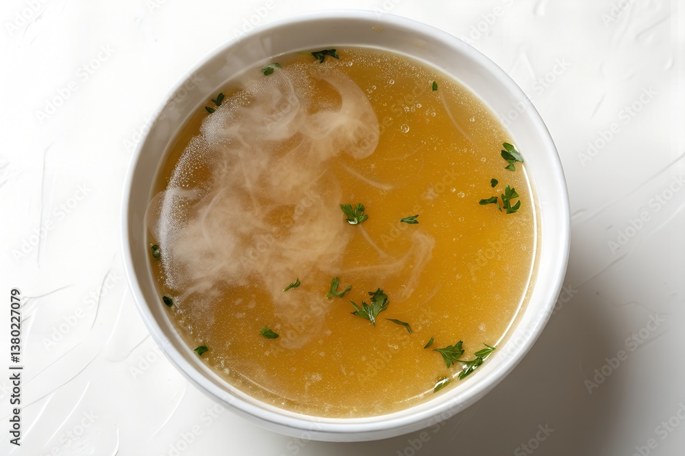 bowl of bone broth bowl of bone broth