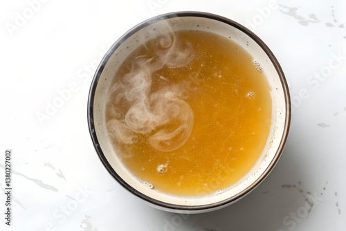 bone broth in the bowl