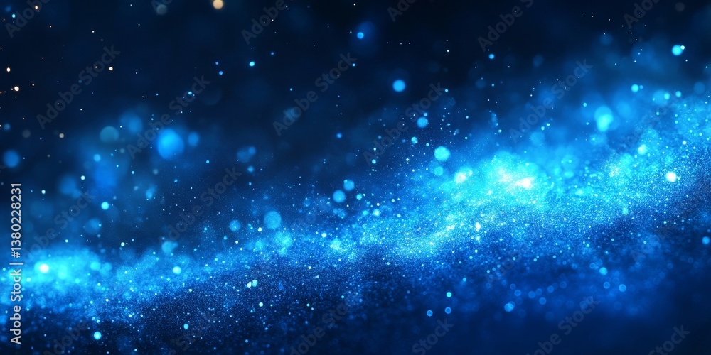 custom made wallpaper toronto digitalBlue gradient background grainy glowing blue light on dark backdrop noise texture effect banner header design, Generative AI