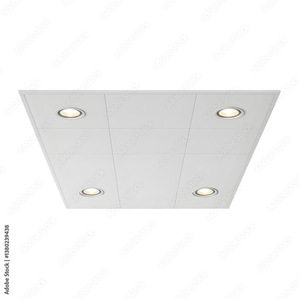 Quadruple Recessed Lighting Ceiling Panel Fixture Quadruple Recessed Lighting Ceiling Panel Fixture