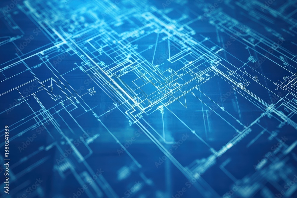 Blueprint showcasing a detailed complex roof structure design with ai tools Generative AI Blueprint showcasing a detailed complex roof structure design with ai tools Generative AI