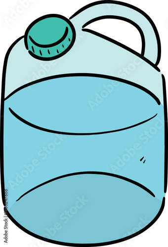 Illustration of water gallon
