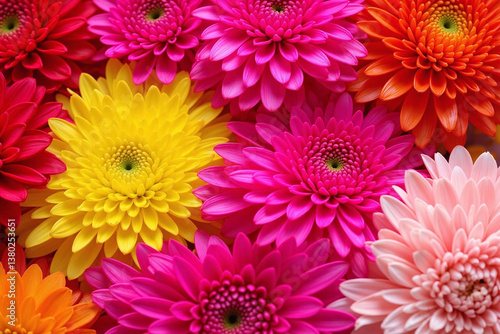 bouquet of flowers sitting on top of a wooden table