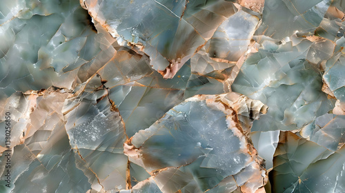 Close-up view of textured mineral fragments showcasing natural colors and patterns.
