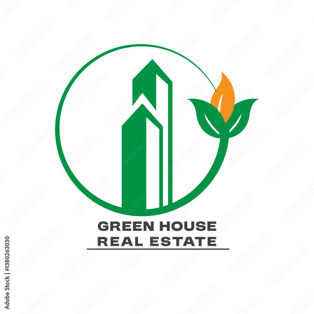 green house logo design Real Estate Houses, element, home logo vector design company concept white Background green house logo design Real Estate Houses, element, home logo vector design company concept white Background