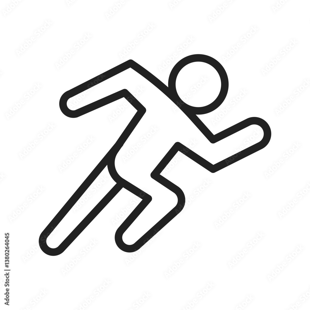 Running icon vector image. Suitable for mobile apps, web apps and print media. Running icon vector image. Suitable for mobile apps, web apps and print media.