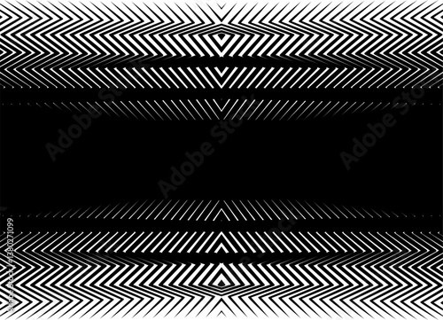 Vector black and white striped background from thin broken lines. Striped pattern. The basis for web design, posters, toys, advertising, packaging. Vector background with place for text.