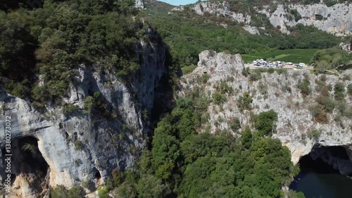 Gorges d'Ardèche drones shots in the South of the France 