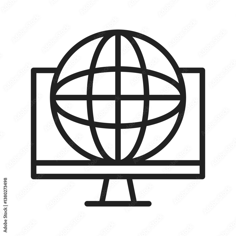 Intranet icon vector image. Suitable for mobile apps, web apps and print media.