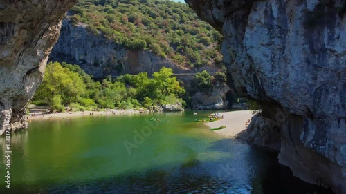 Gorges d'Ardèche drones shots in the South of the France 