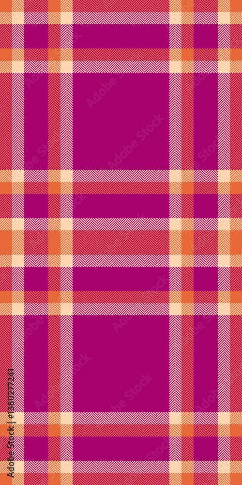 Vibrant fuchsia, coral, and cream plaid pattern. Perfect for textile design, fashion, or website backgrounds. This seamless texture offers a bold, modern aesthetic with a touch of traditional charm. Vibrant fuchsia, coral, and cream plaid pattern. Perfect for textile design, fashion, or website backgrounds. This seamless texture offers a bold, modern aesthetic with a touch of traditional charm.