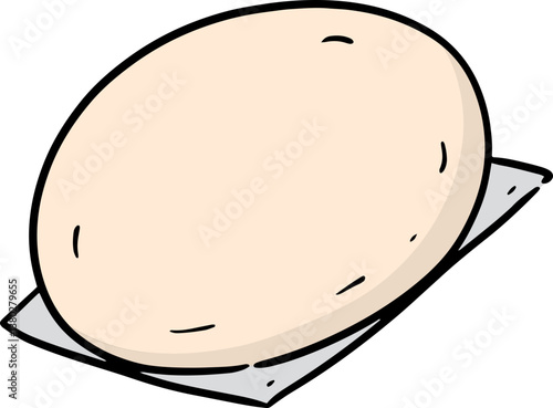 Illustration of steamed bun
