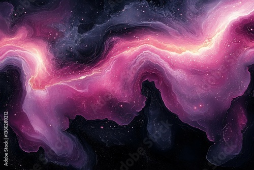 Abstract Cosmic Galaxy Painting