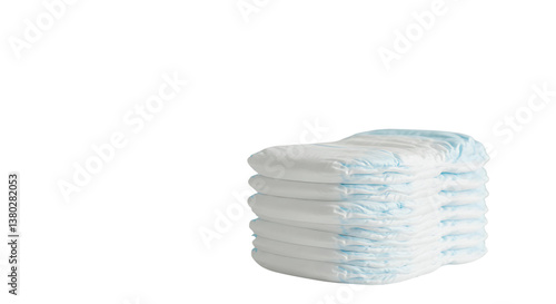 baby  diaper bundle with white background