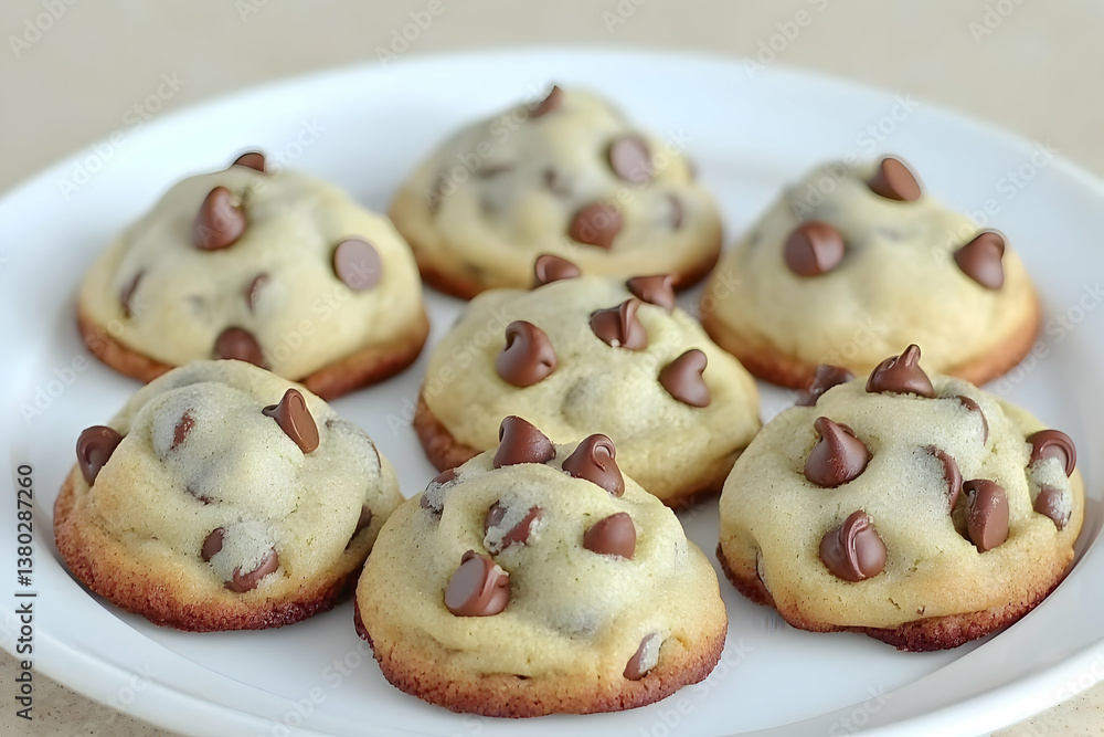 Plate of Chocolate Chip Cookies Plate of Chocolate Chip Cookies