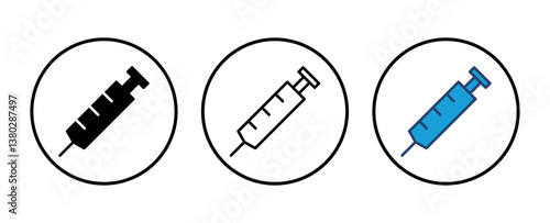 Syringe icon vector. injection icon vector.