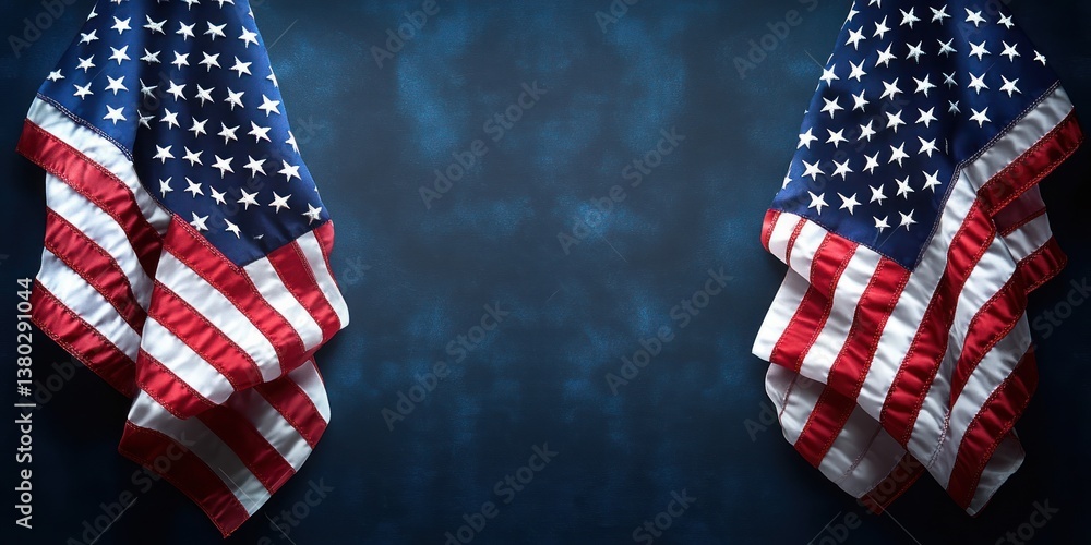 Obraz premium Patriot Day Remembrance September 11 Tribute Flags Memorial 2025