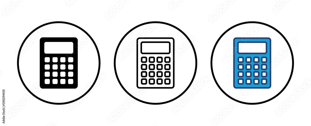 Calculator icon vector. Accounting calculator icon. calculator vector Calculator icon vector. Accounting calculator icon. calculator vector