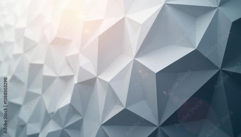 Obraz premium Subtle grayscale triangle grid, subtle gradient effect, contemporary, background
