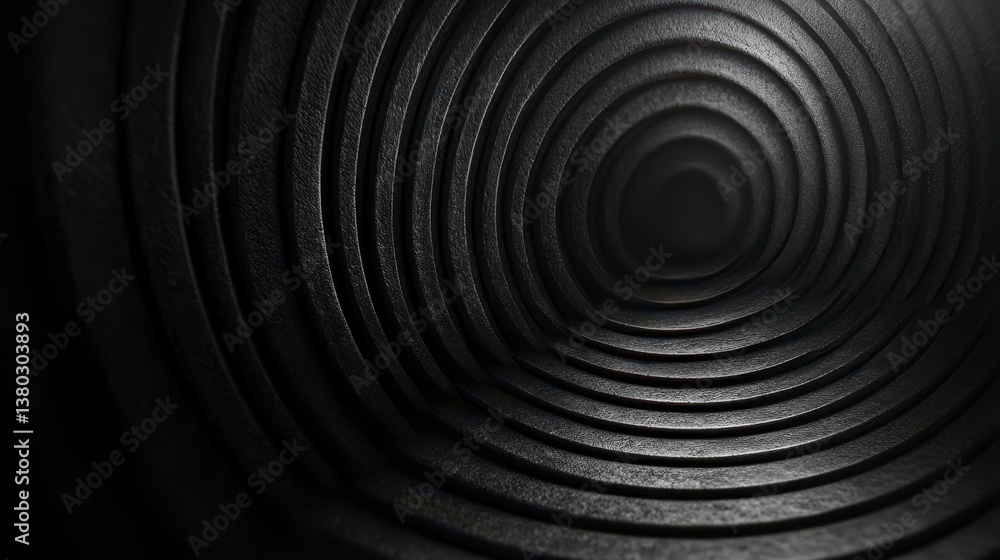 Obraz premium Concentric rings forming a dark vortex