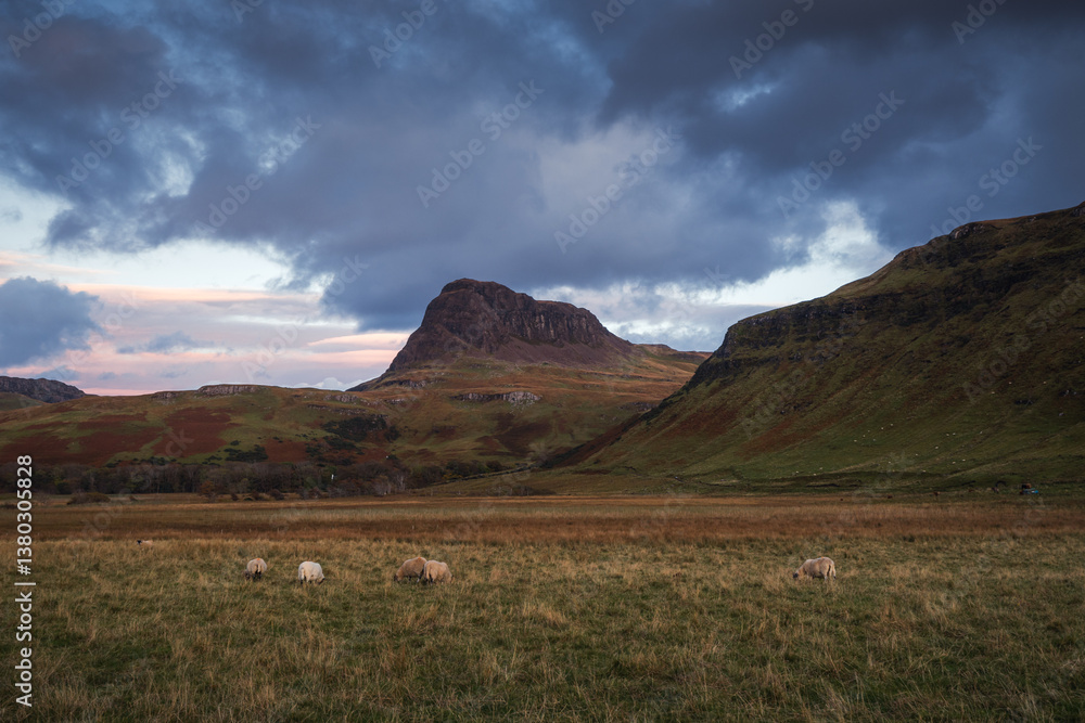 The Isle of Skye’s autumn landscapes blend golden moors, misty peaks, and rugged coastlines. A land of dramatic beauty, where nature’s wild spirit thrives.