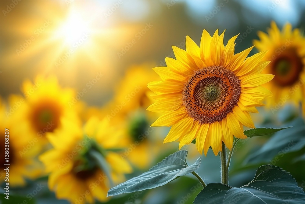 Obraz premium A Stunning Sunflower Field