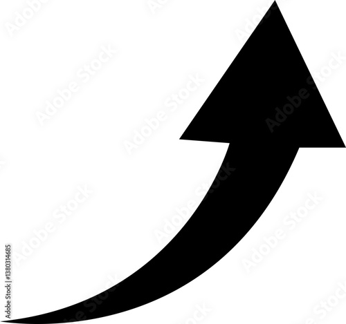 Curved arrow icon.curved vintage interface element of open next page, swipe.simple doodle curve side arrow of motion icon vector illustration.Arrow sign. Flat style icons.