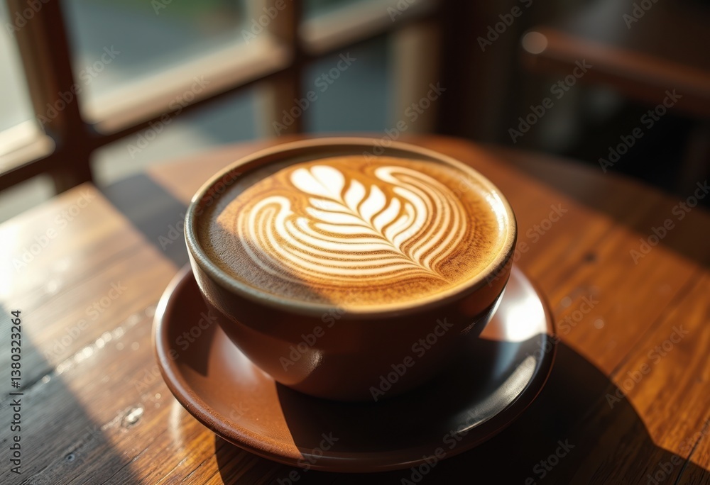 intricate mocha latte art displayed rustic wooden table beautiful coffee craftsman, espresso, foam, beverage, cafe, barista, design, rich, creamy intricate mocha latte art displayed rustic wooden table beautiful coffee craftsman, espresso, foam, beverage, cafe, barista, design, rich, creamy