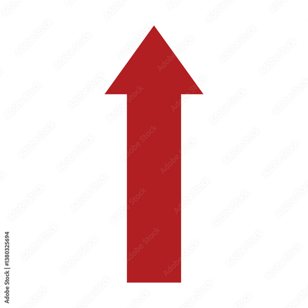 red arrow up isolated on white background, red arrow pointing up on white background. red arrow up isolated on white background, red arrow pointing up on white background.