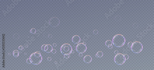 Soap bubbles background